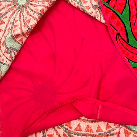 FARM Rio Red and Green Floral Midi Skirt - Picture 12 of 15